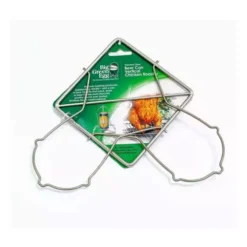 Big Green Egg Folding, Stainless Steel Beer Can Chicken Roaster -Big Green Egg 66571912775 2
