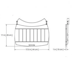 Big Green Egg 17 Inch Acacia Wood EGG Mates For Medium EGG